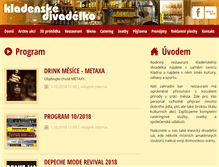 Tablet Screenshot of kladenskedivadelko.cz